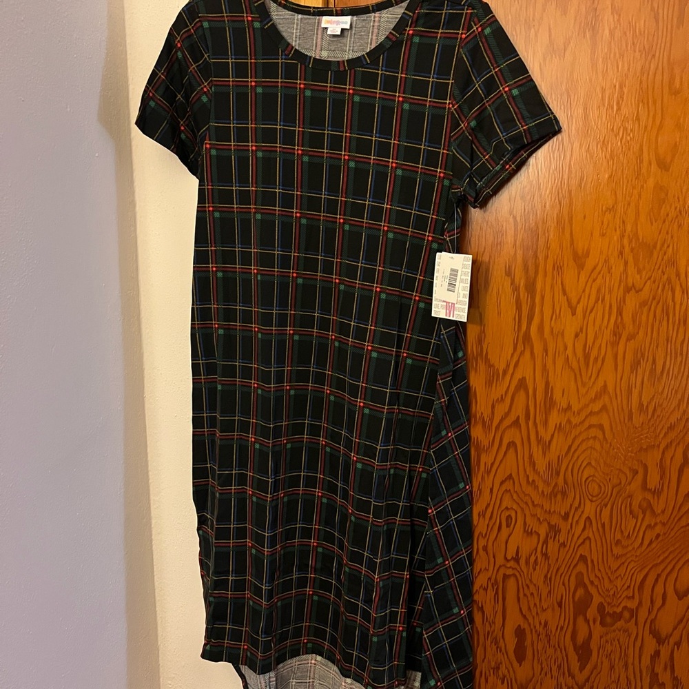 LuLaRoe Medium Carly Plaid Dress